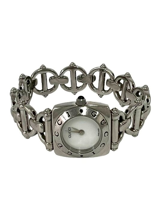 Gucci Horsebit Chain Stainless Steel Quartz Watch Wrist Silver main image 5